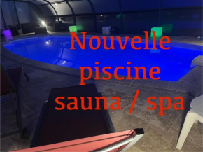 T1, spa privé accès piscine sauna